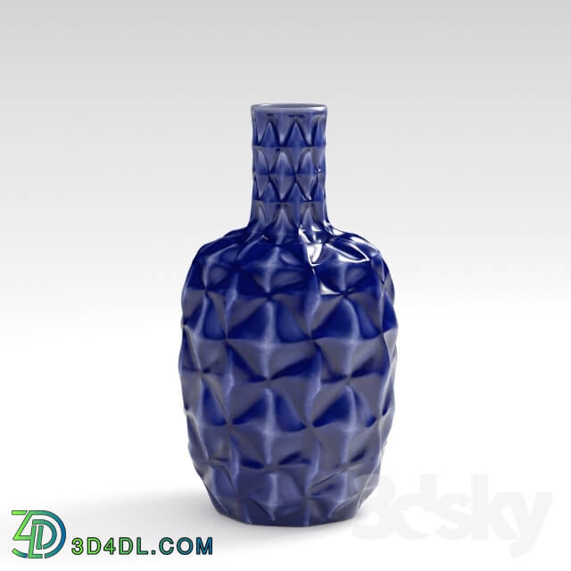 Vase - VASE CERAMIC BLUE ZARA HOME