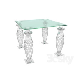 Table - Glass coffee table 