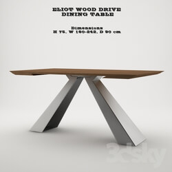 Table - Eliot Wood Drive Dining Table 