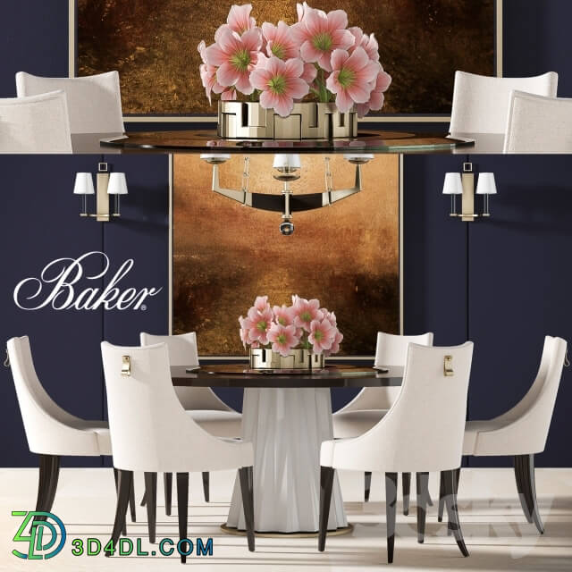 Table _ Chair - BAKER DINING TABLE 2