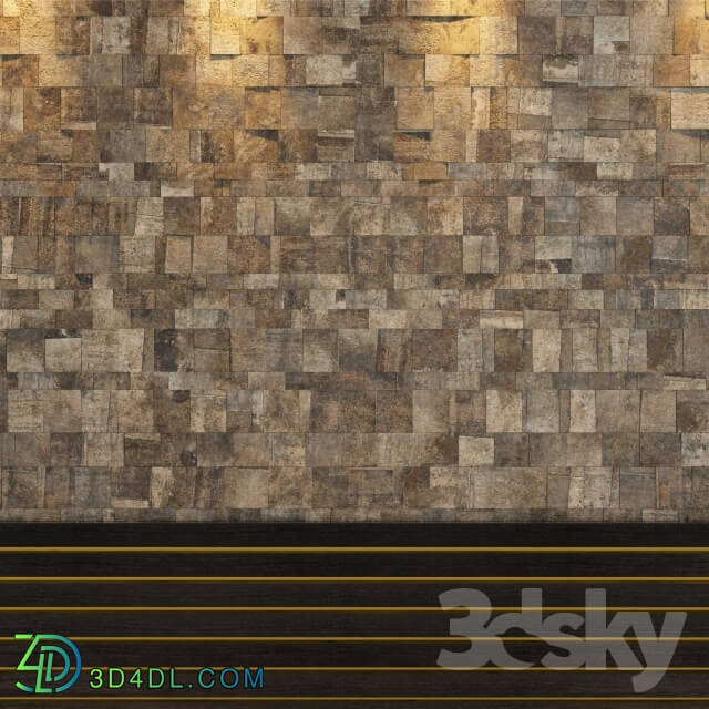 Stone - Wall of shale stone