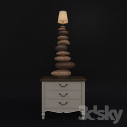 Sideboard _ Chest of drawer - Bedside table _ lamp 
