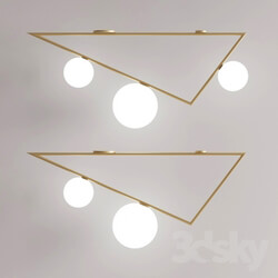 Ceiling light - ARETI Triangles Lamp 