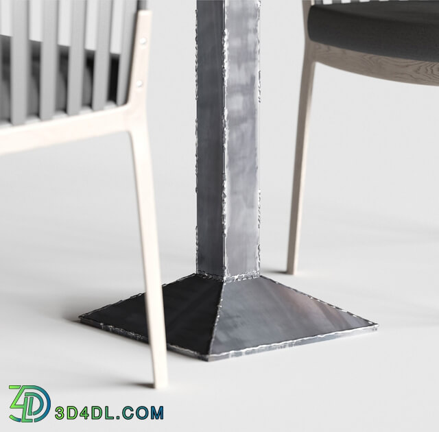 Table _ Chair - Miami chair_ welded table and table setting