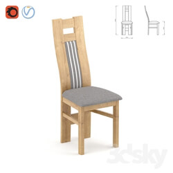 Chair - Wooden upholstered chair Mos 