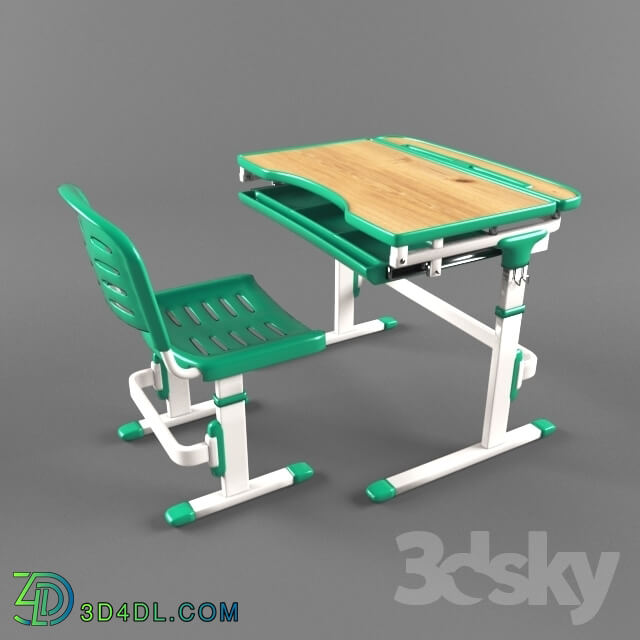 Table _ Chair - Adjustable desk and chair for children FunDesk Sorriso