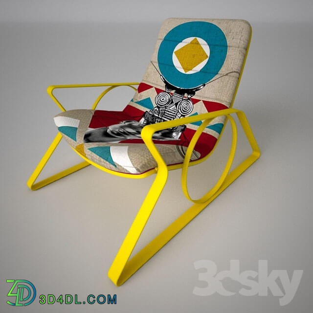 Chair - Chair geometric africa by Langley Park