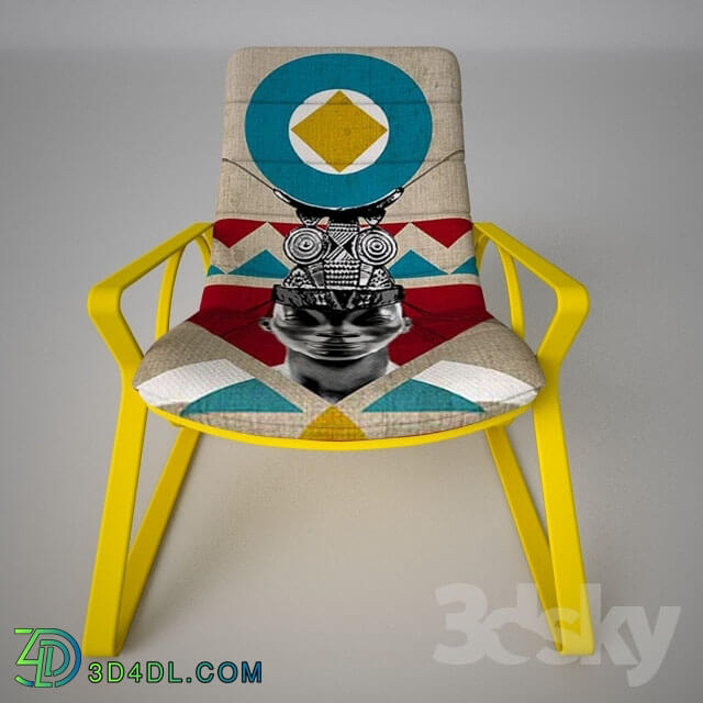 Chair - Chair geometric africa by Langley Park