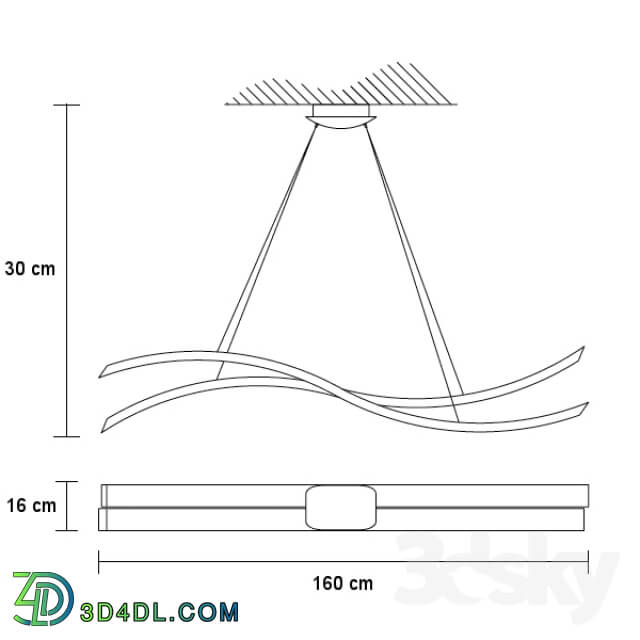 Ceiling light - Masiero LIBE S160