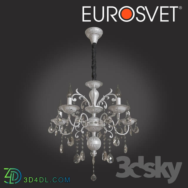 Ceiling light - OM Chandelier with crystal Eurosvet 10064_5 Viola