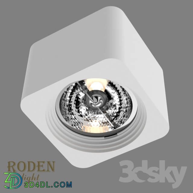 Spot light - OM Surface mounted gypsum lamp RODEN-light RD-252 AR-111