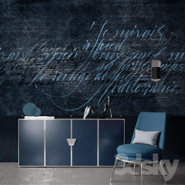 Wall covering - factura _ LETRA DARK