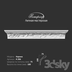 Decorative plaster - OM cornice K206 Peterhof - stucco workshop 