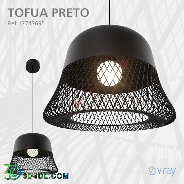 Ceiling light - LAMP Tofua Preto Leroy Merlin