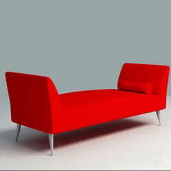 Sofa - Red lounge-sofa 
