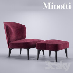 Arm chair - Minotti Aston Armchair without arms 