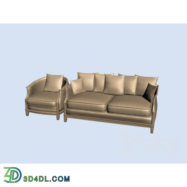 Sofa - sofa with armchair ItalMebel