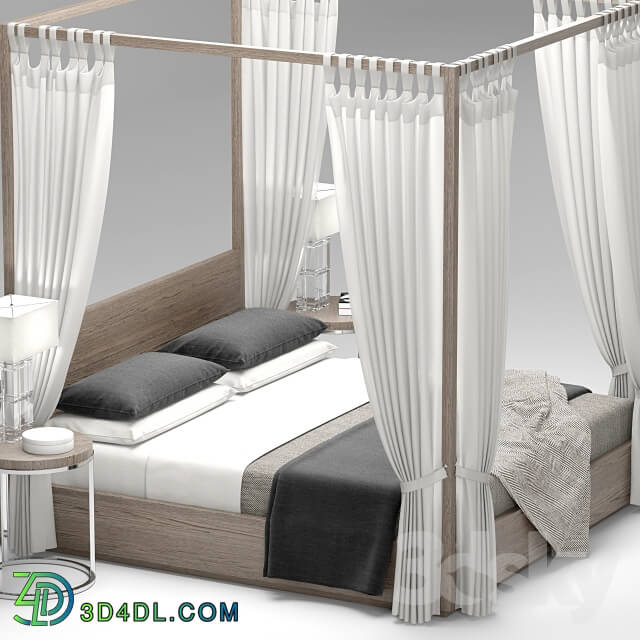 Bed - RH Modern Machinto Four-poster bed