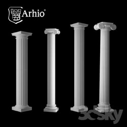 Decorative plaster - The collection of columns_ production Arhio_ _AKL 254-1 - AKL 280-1_ 