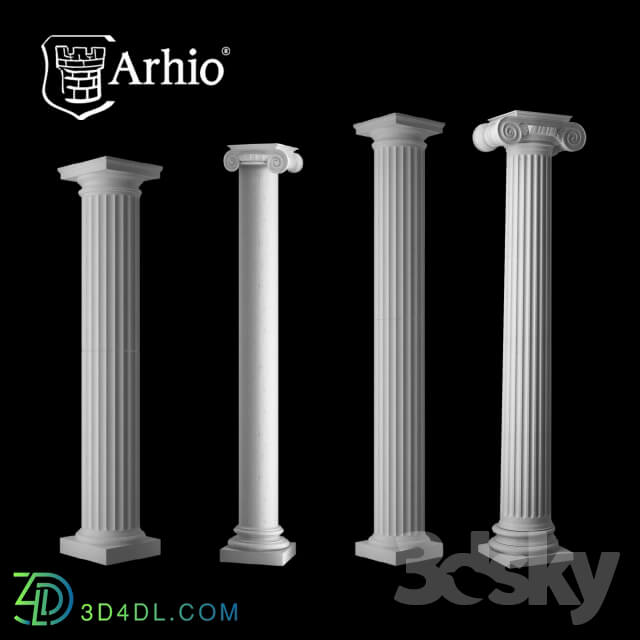 Decorative plaster - The collection of columns_ production Arhio_ _AKL 254-1 - AKL 280-1_