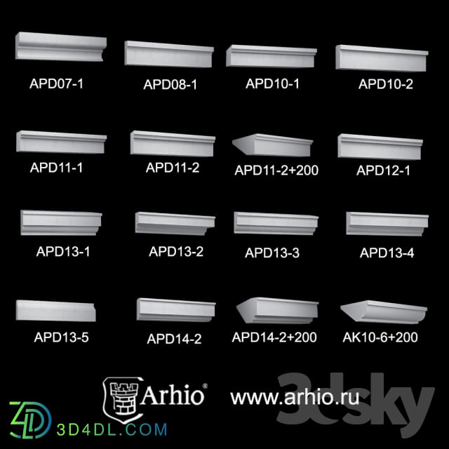 Decorative plaster - OM Collection sills Arhio_