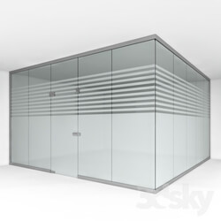 Office furniture - Office glass partition 1 
