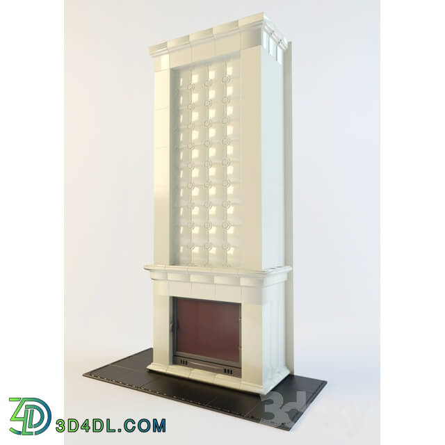 Fireplace - majolica fireplace