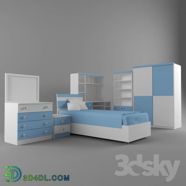 Full furniture set - _PROFI_ teenage furniture Milenyum