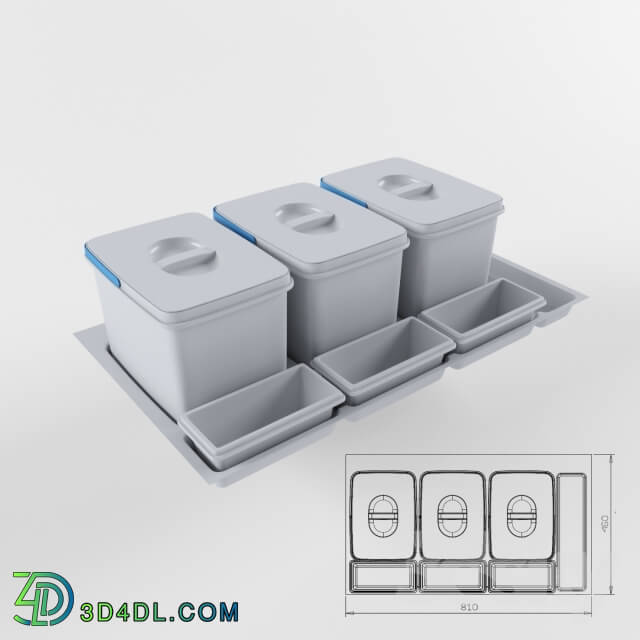 Other kitchen accessories - Storage System Practico 900 H50