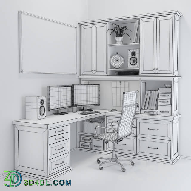 Office furniture - Desktop in white