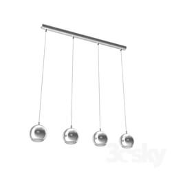 Ceiling light - 95912 Light-emitting diode. suspension CONESSA_ 4х3_3W _GU10__ L1010_ steel_ chrome _ plastic_ transparent 