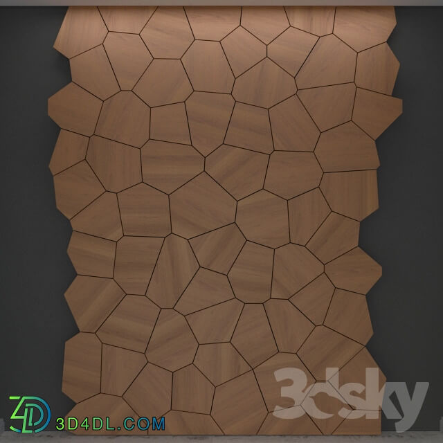 3D panel - Wood Panel