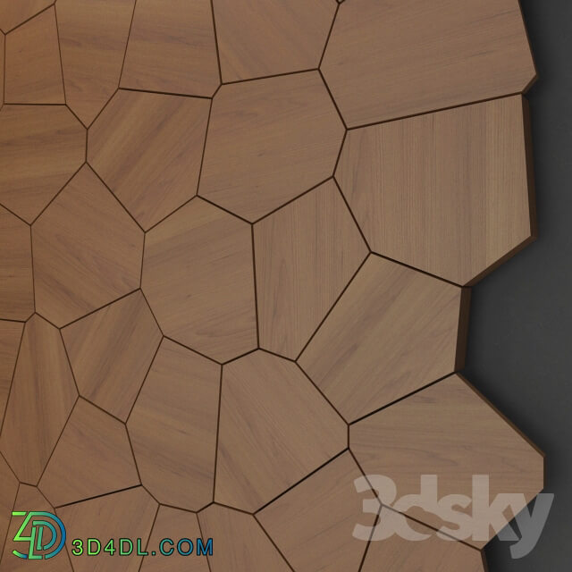 3D panel - Wood Panel