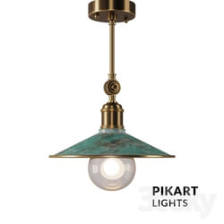 Ceiling light - Brass lamp ART 351 from Pikartlights 