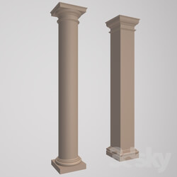 Decorative plaster - column _ pilaster 