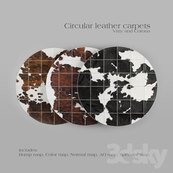 Carpets - Carpet Pack 1 _ Circular Leather Carpets. 