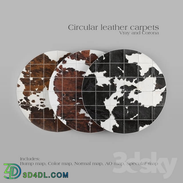 Carpets - Carpet Pack 1 _ Circular Leather Carpets.