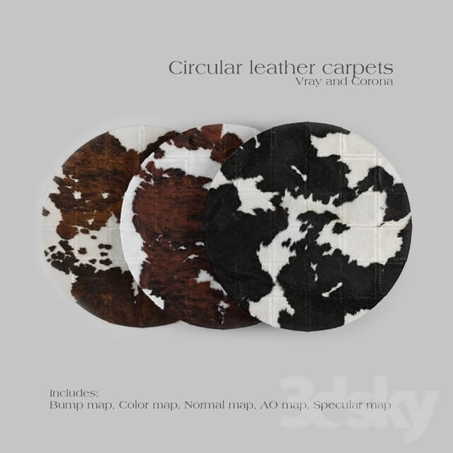 Carpets - Carpet Pack 1 _ Circular Leather Carpets.