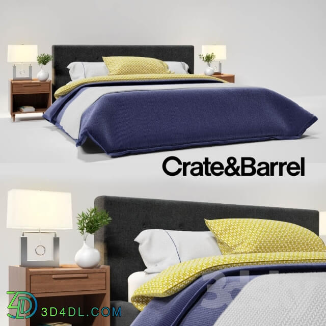 Bed - Crate _amp_ Barrel Tate King Bed