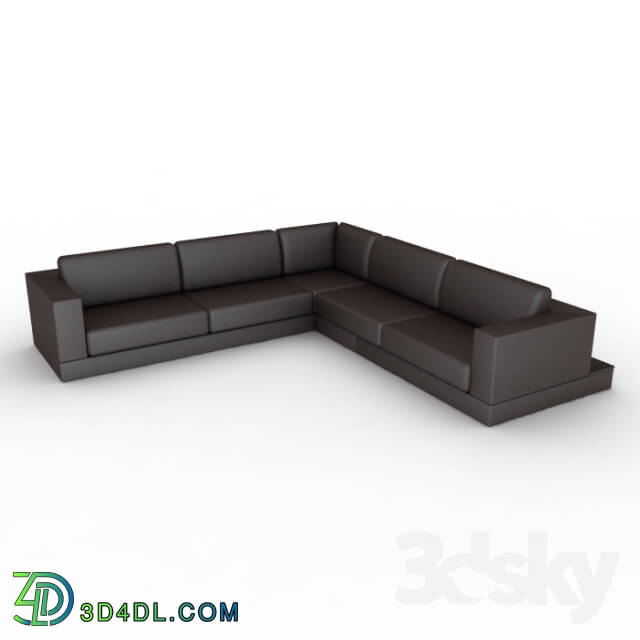 Sofa - Corner sofa with shelf 3000h3250