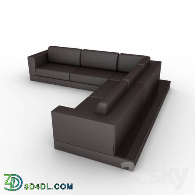 Sofa - Corner sofa with shelf 3000h3250