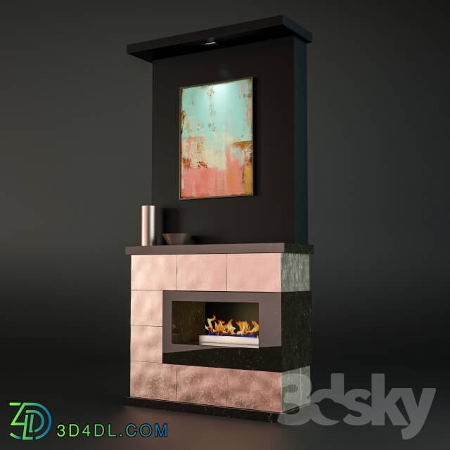 Fireplace - Copper fireplace