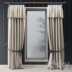 Curtain - Curtains with marine decor 