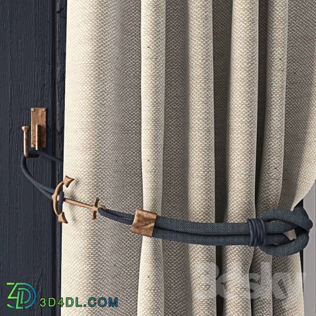 Curtain - Curtains with marine decor