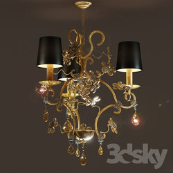 Ceiling light - Chandelier Masiero FIORE DI FOGLIA 7200 3 