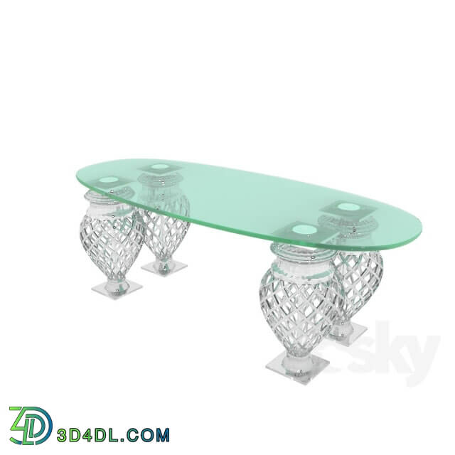 Table - Glass coffee table 120 _ 60H40