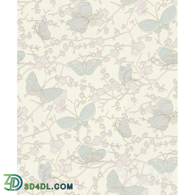 Wall covering - texture wallpaper for baby _butterflies_