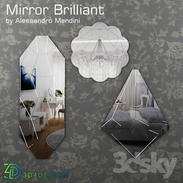 Mirror - Brilliant by Alessandro Mendini Mirror