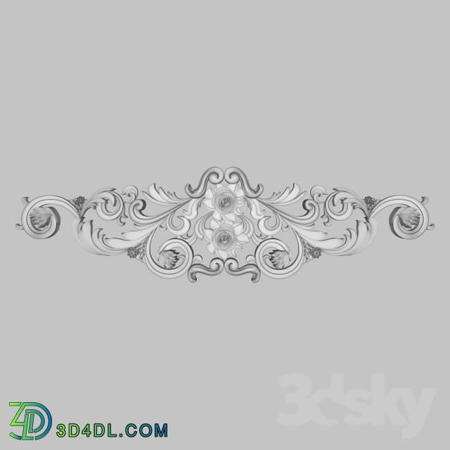 Decorative plaster - Ornament Silver C