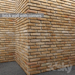 Other decorative objects - Brick wall with corners. 
